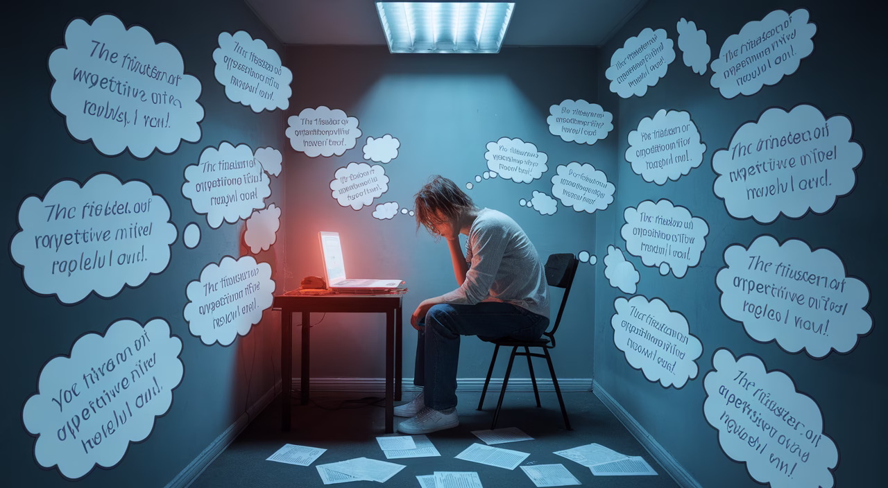 Person coping with overthinking